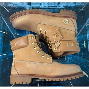 Jimmy Choo Timberland Women's 6" Boots Wheat Leather Vibram US 11